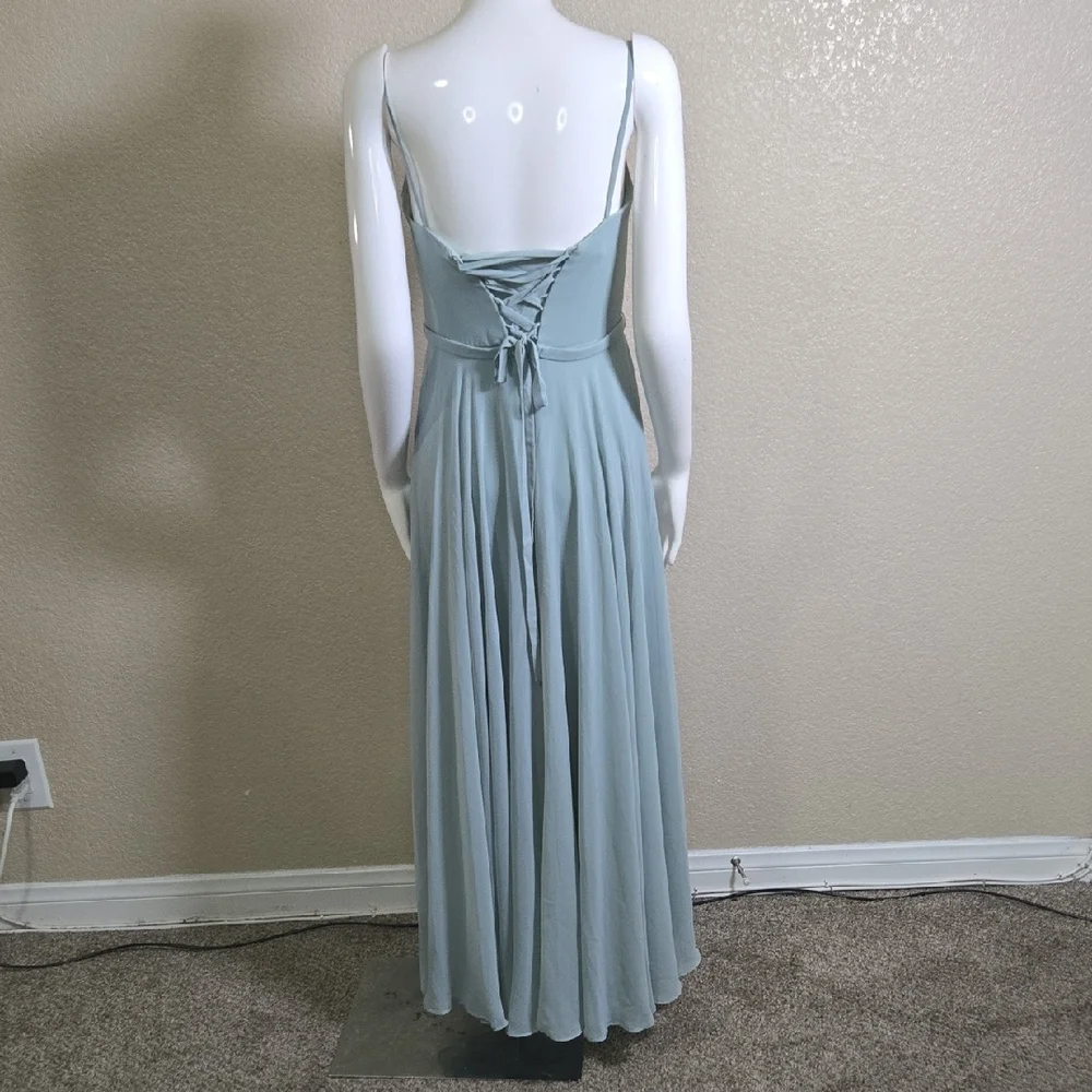 Elegant Blue Maxi Dress - Picture 6 of 7